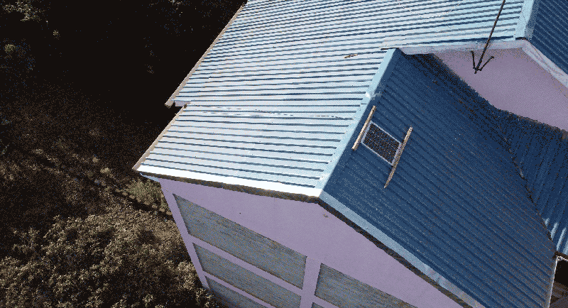 Solar panel on the roof of a building in Nairobi